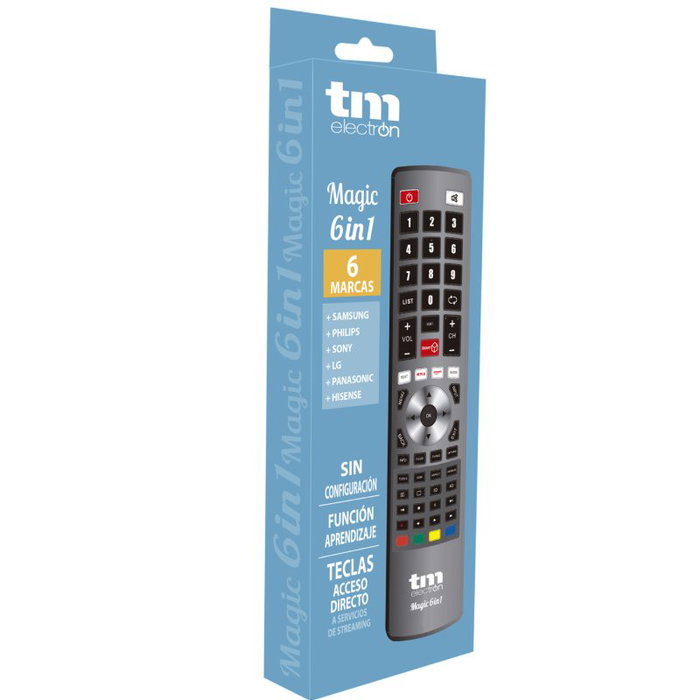 Tm Electron Mando Universal Magic 6 en 1 para TV Samsung LG Sony Panasonic Philips Hisense